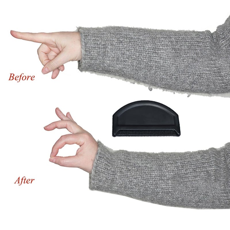 IHKFILAN 2 pcs, Sweater Comb, Cashmere Comb, Wool Comb, De-Pilling Knitwear Comb, Lint Removers Cleaning Tools for Clothing Care Black - Image 3